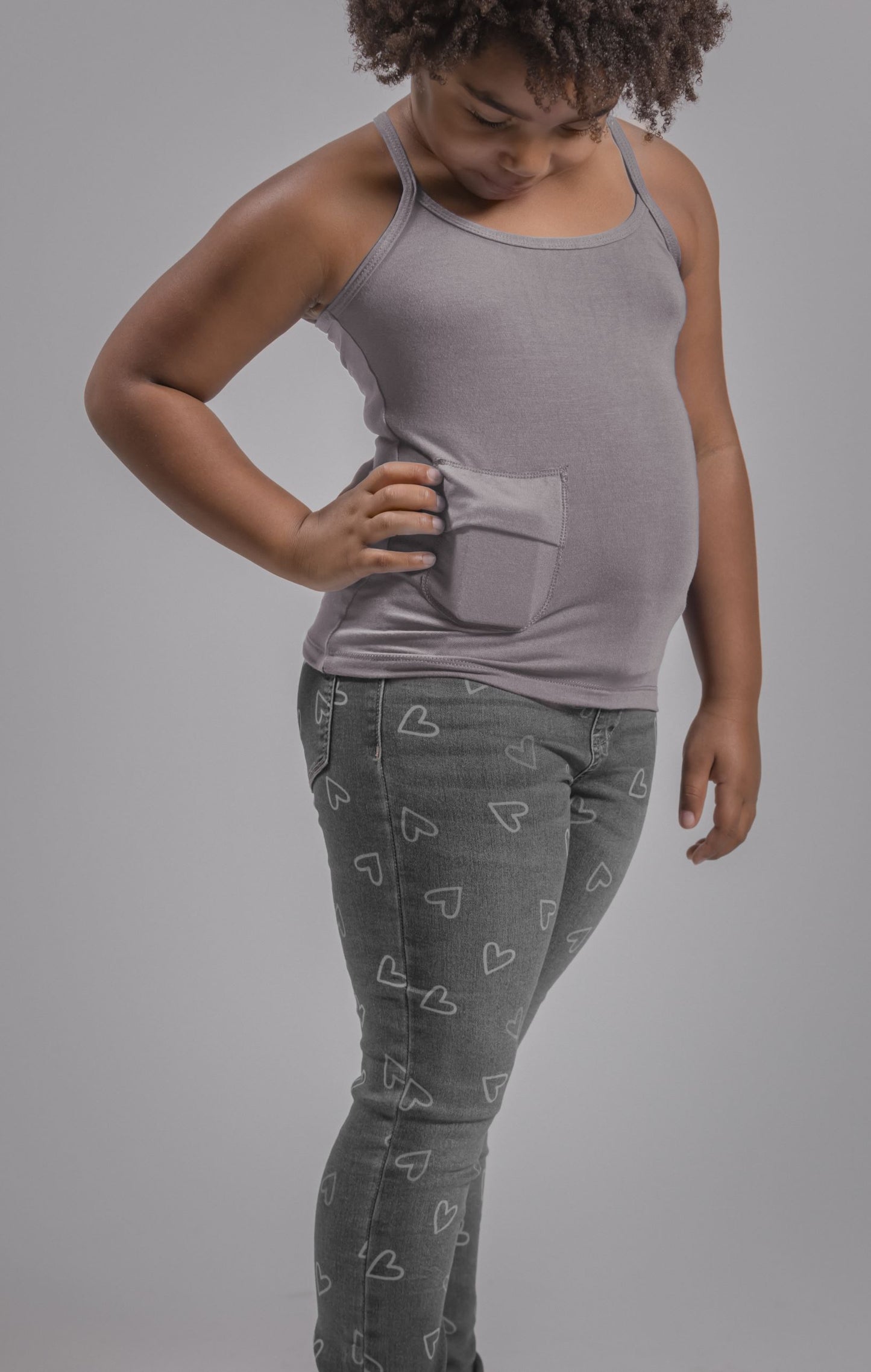 Girl's Everyday Stretch Cami Tank with Insulin Pump Pocket