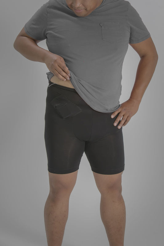 Men's Loungewear Boxer Briefs with Pump Pockets