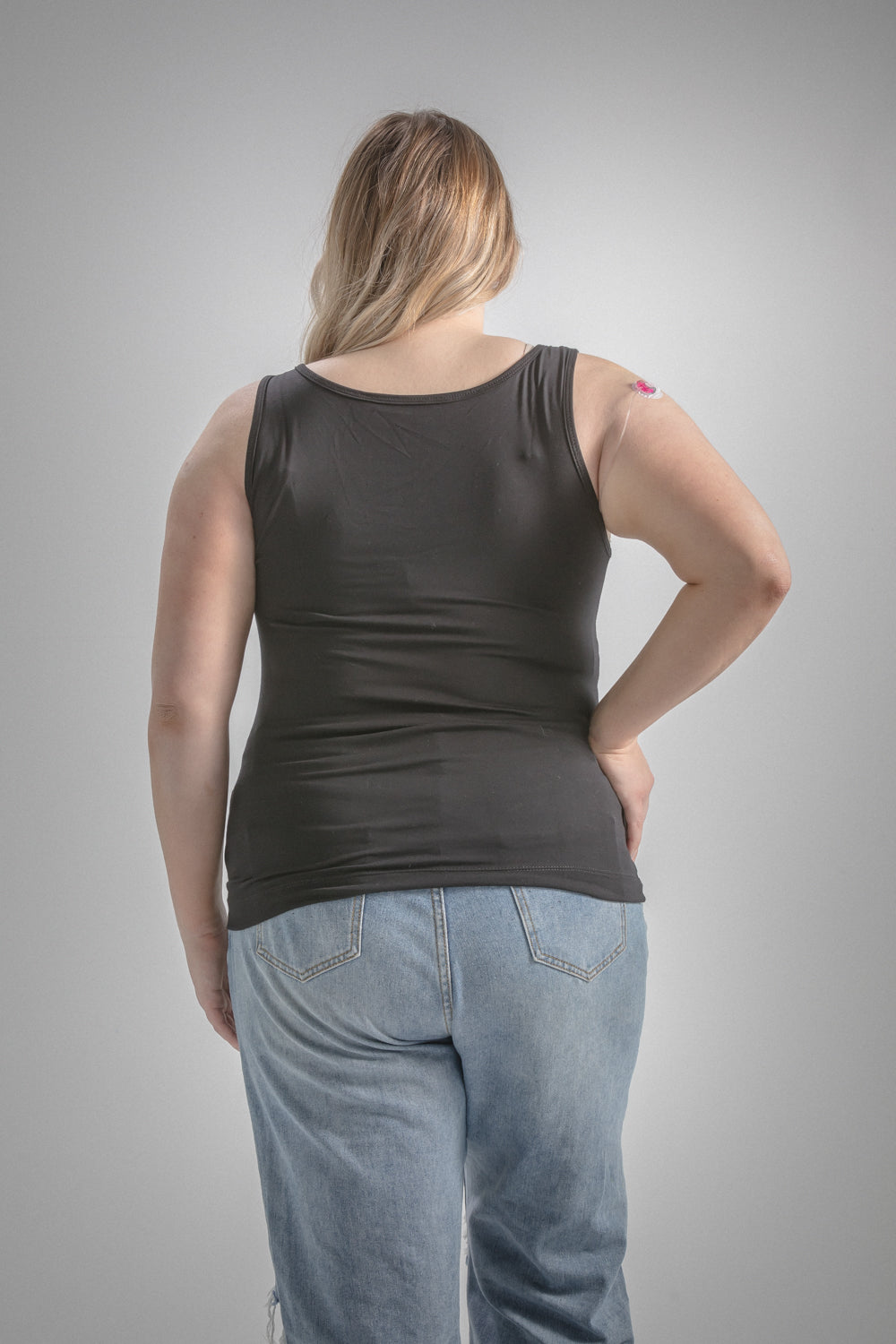 Women's Loungewear Scoop Neck Tank with Insulin Pump Pocket