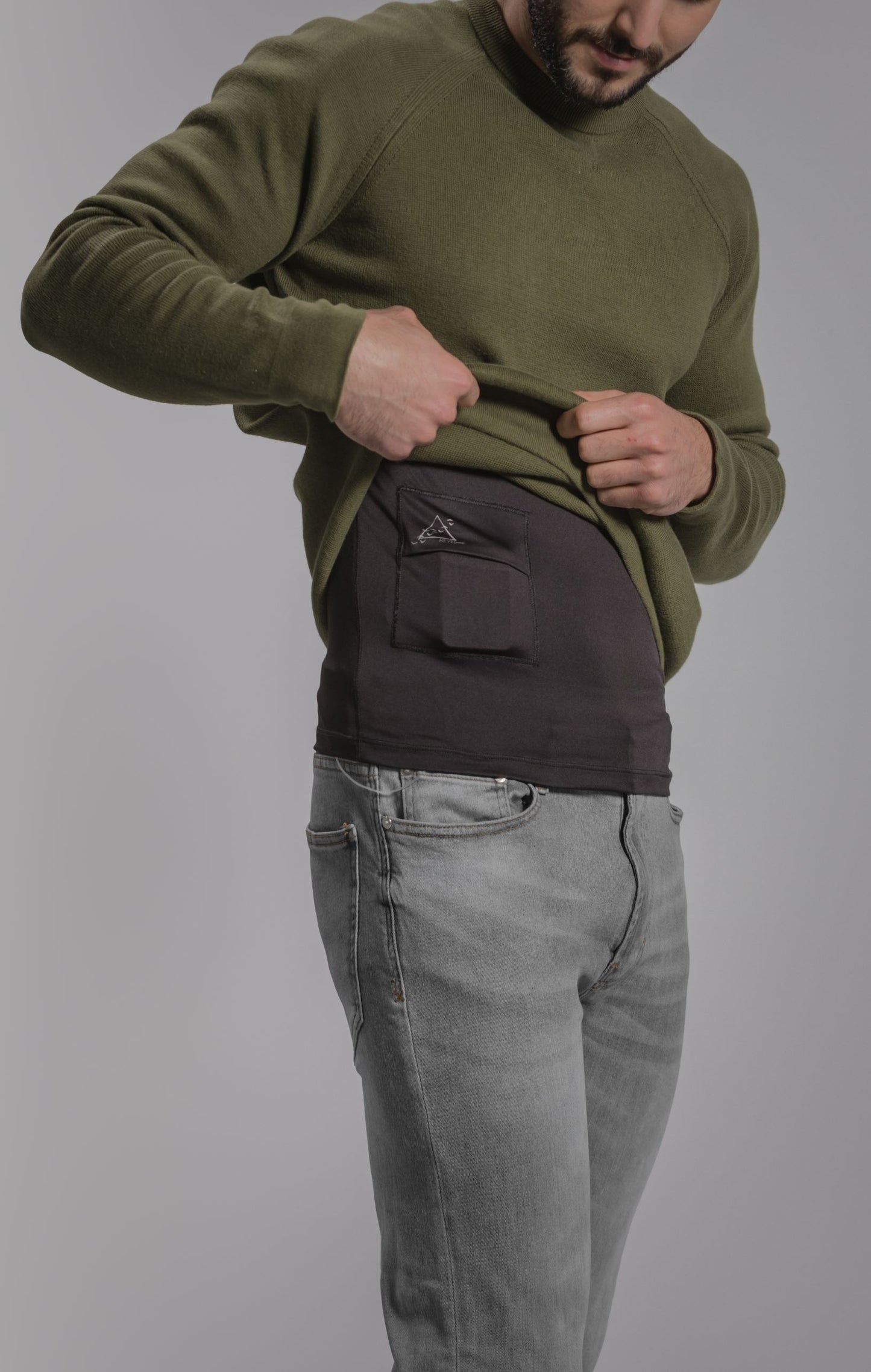 Men's Activewear Tank Top with Insulin Pump and Cell Phone Pockets