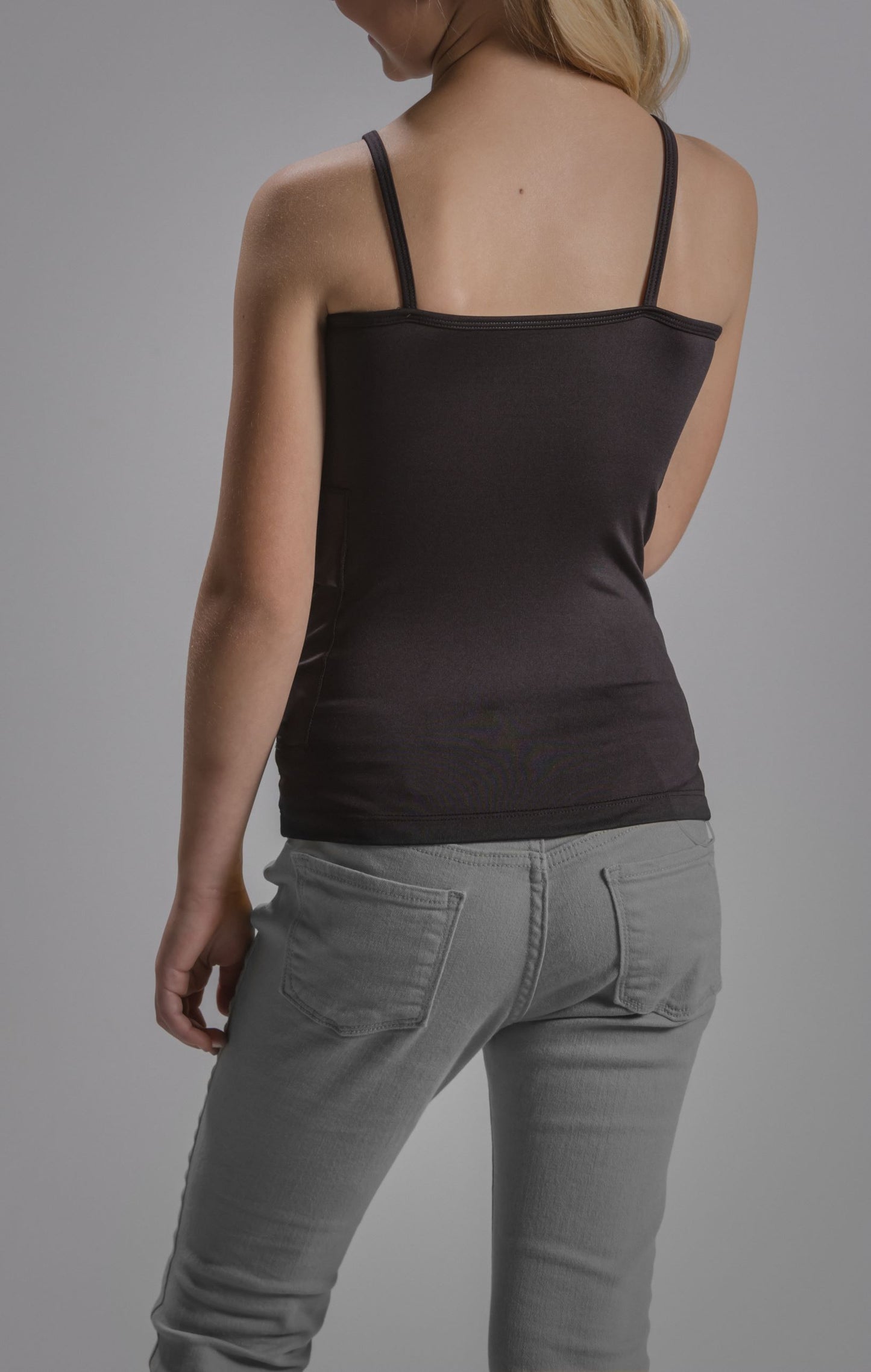 Girl's Activewear Cami Tank with Insulin Pump and Cell Phone Pockets