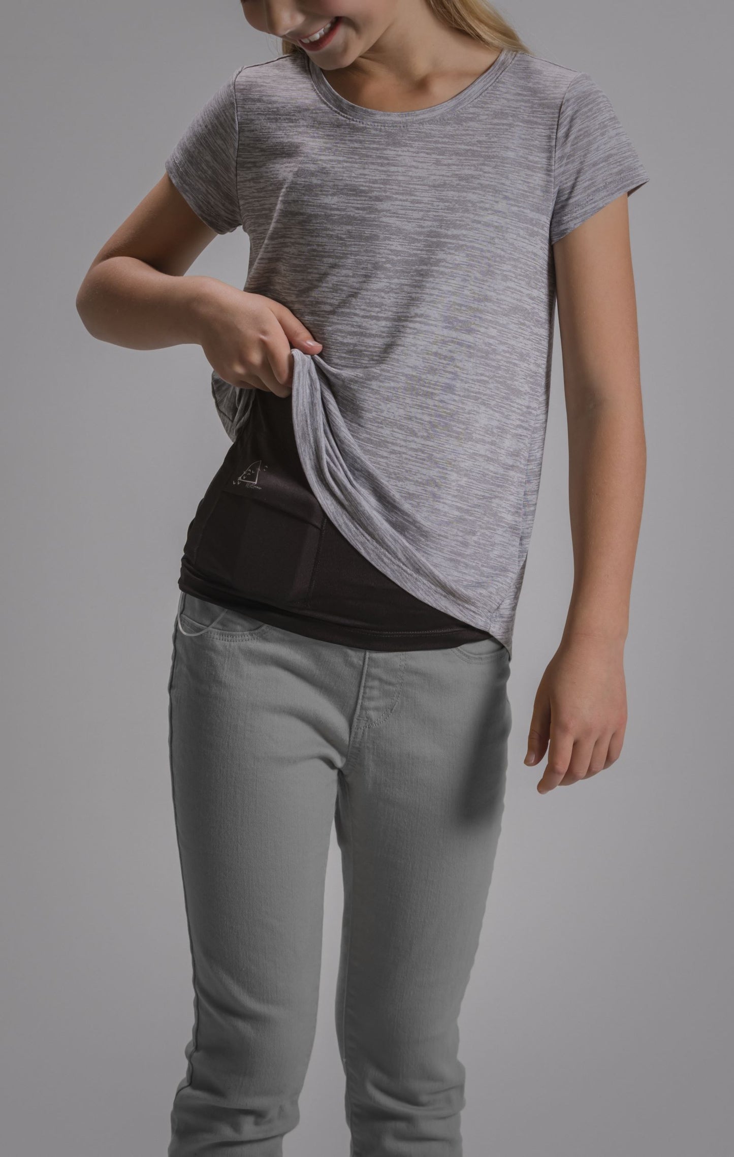 Girl's Activewear Cami Tank with Insulin Pump and Cell Phone Pockets