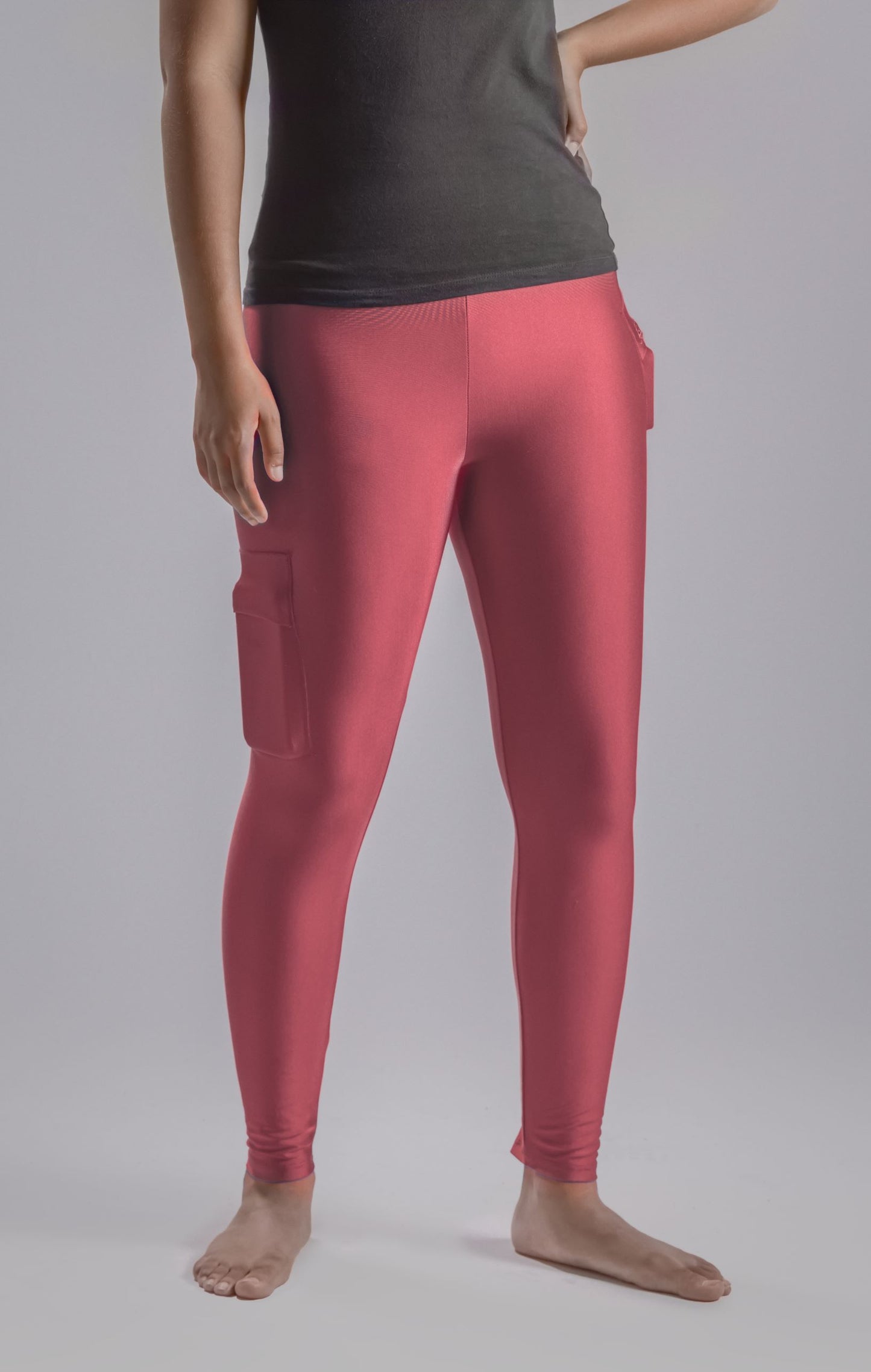 Women's Activewear Leggings with Insulin Pump and Cell Phone Pockets