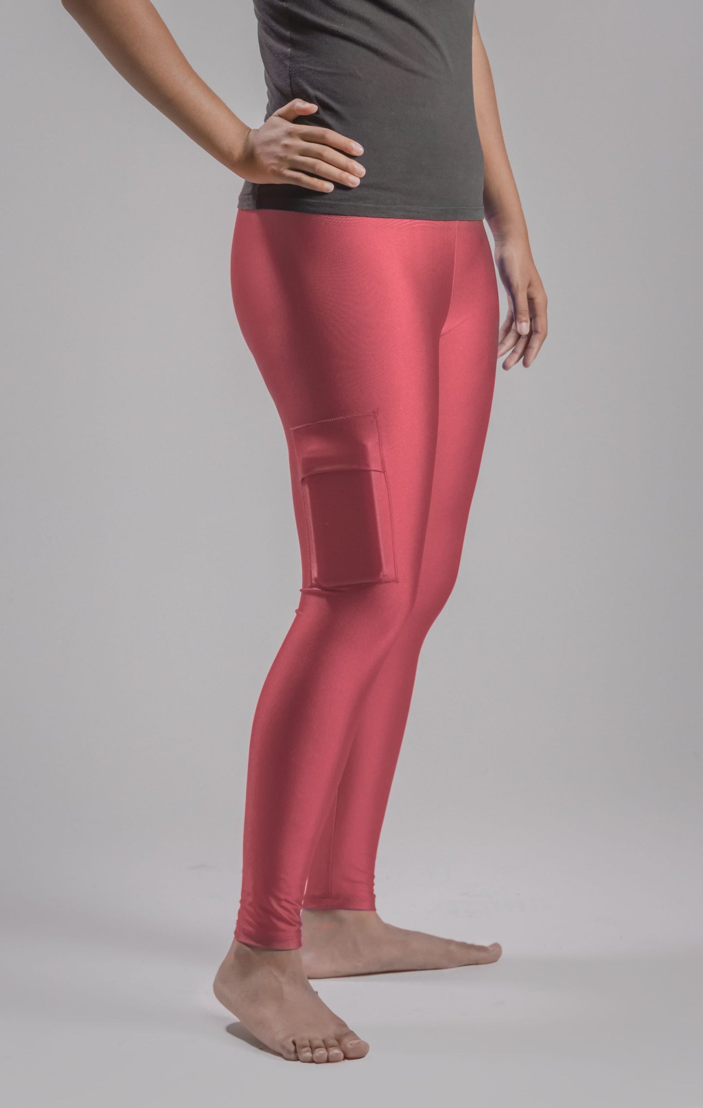Women's Activewear Leggings with Insulin Pump and Cell Phone Pockets