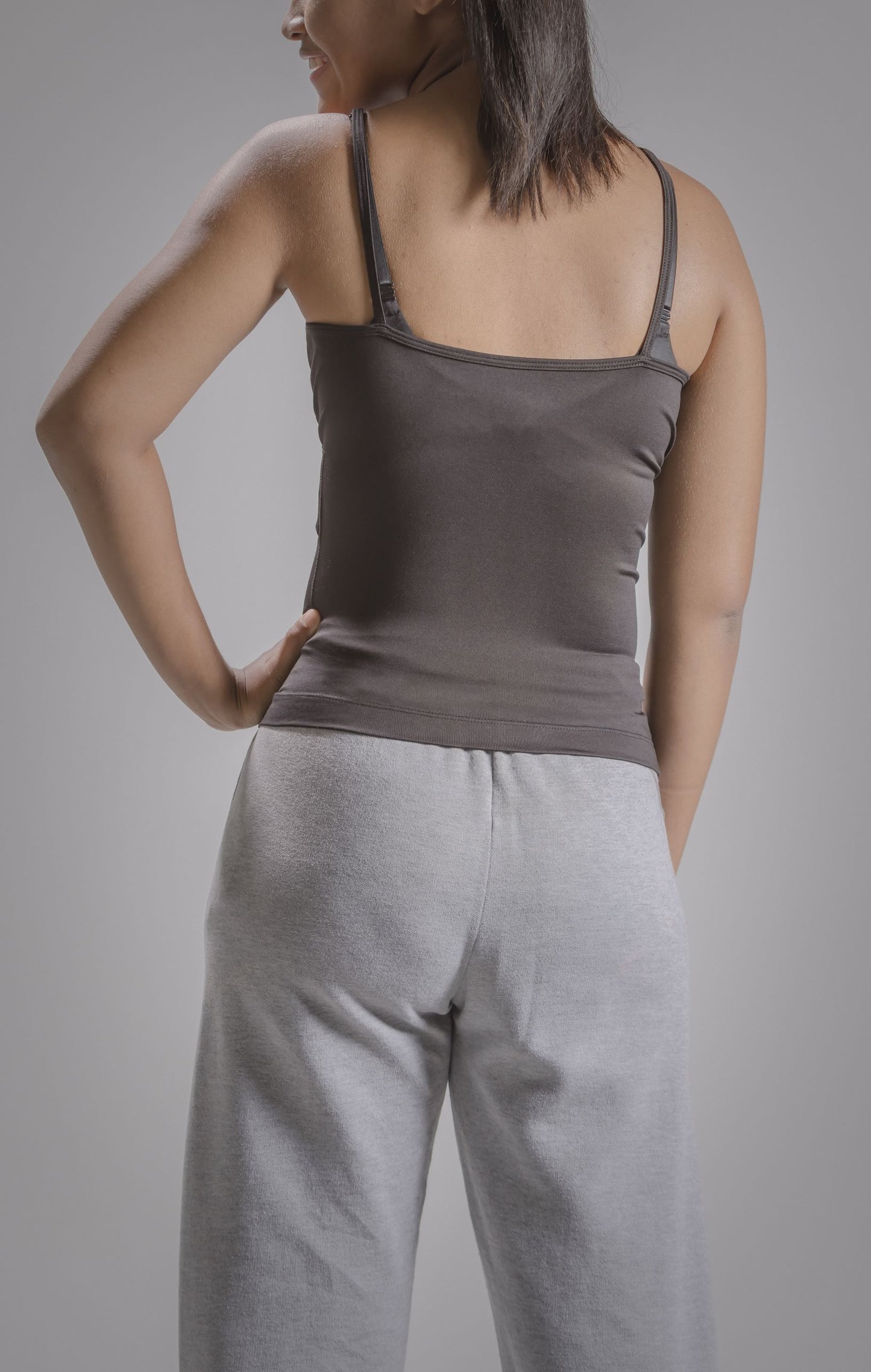 Women's Activewear Cami Tank with Insulin pump and Cell Phone Pockets