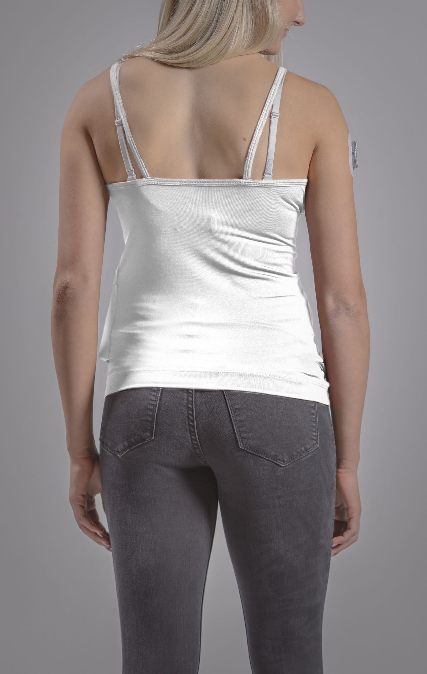 Women's Activewear Cami Tank with Insulin pump and Cell Phone Pockets