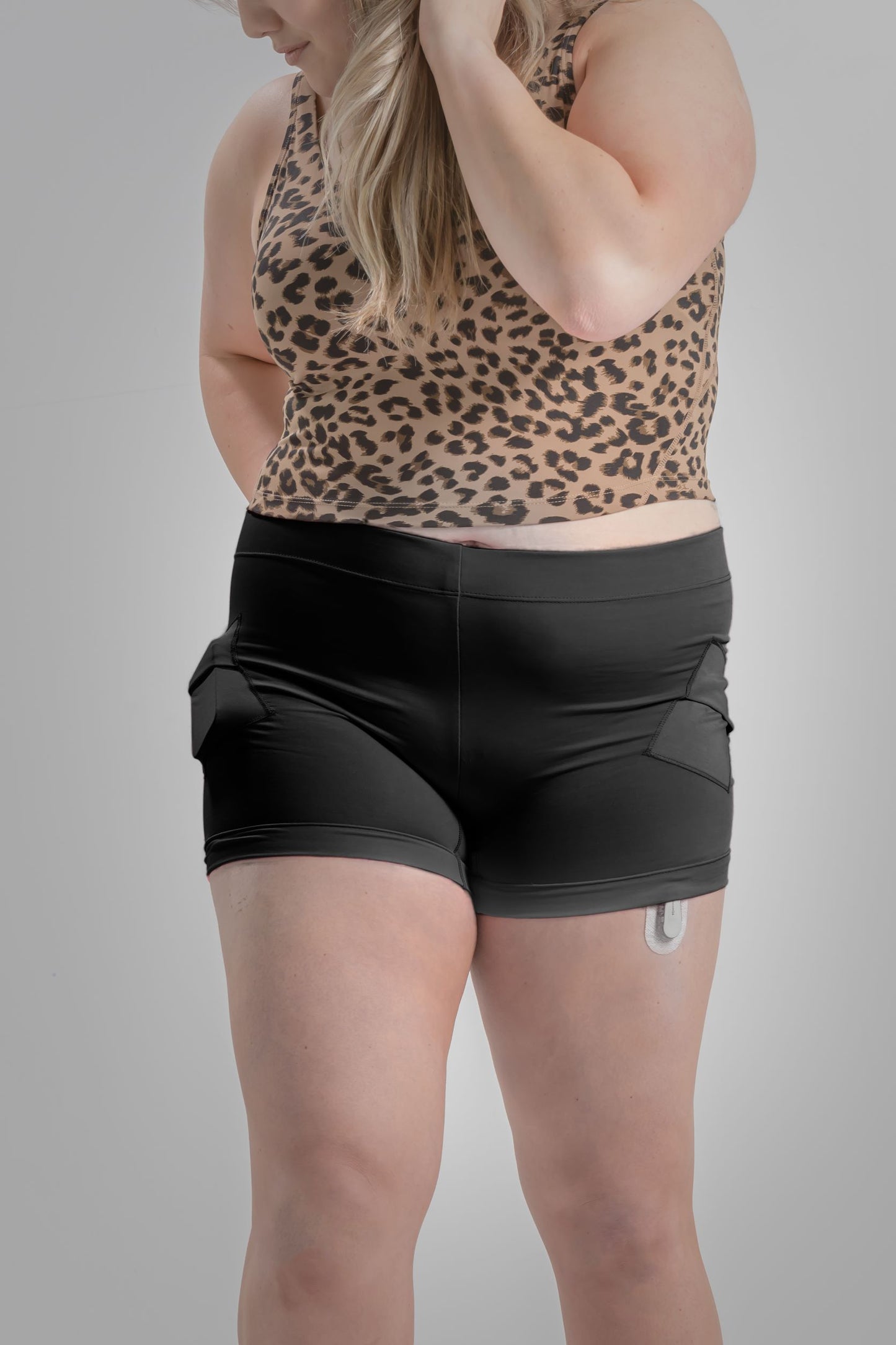 Women's Activewear Boyshort Underwear with Insulin Pump Pockets