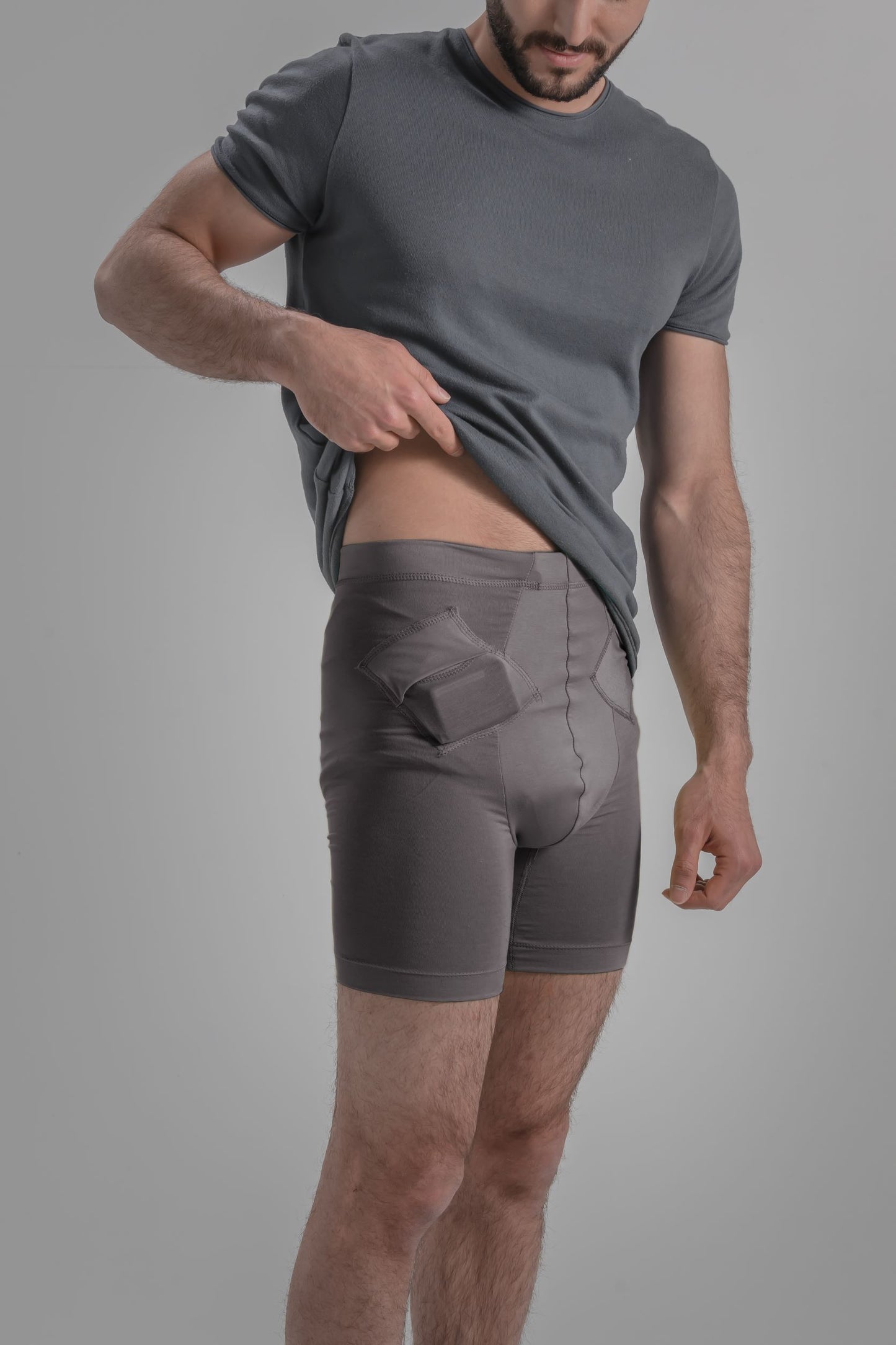Men's Activewear Boxer Briefs with Insulin Pump Pockets