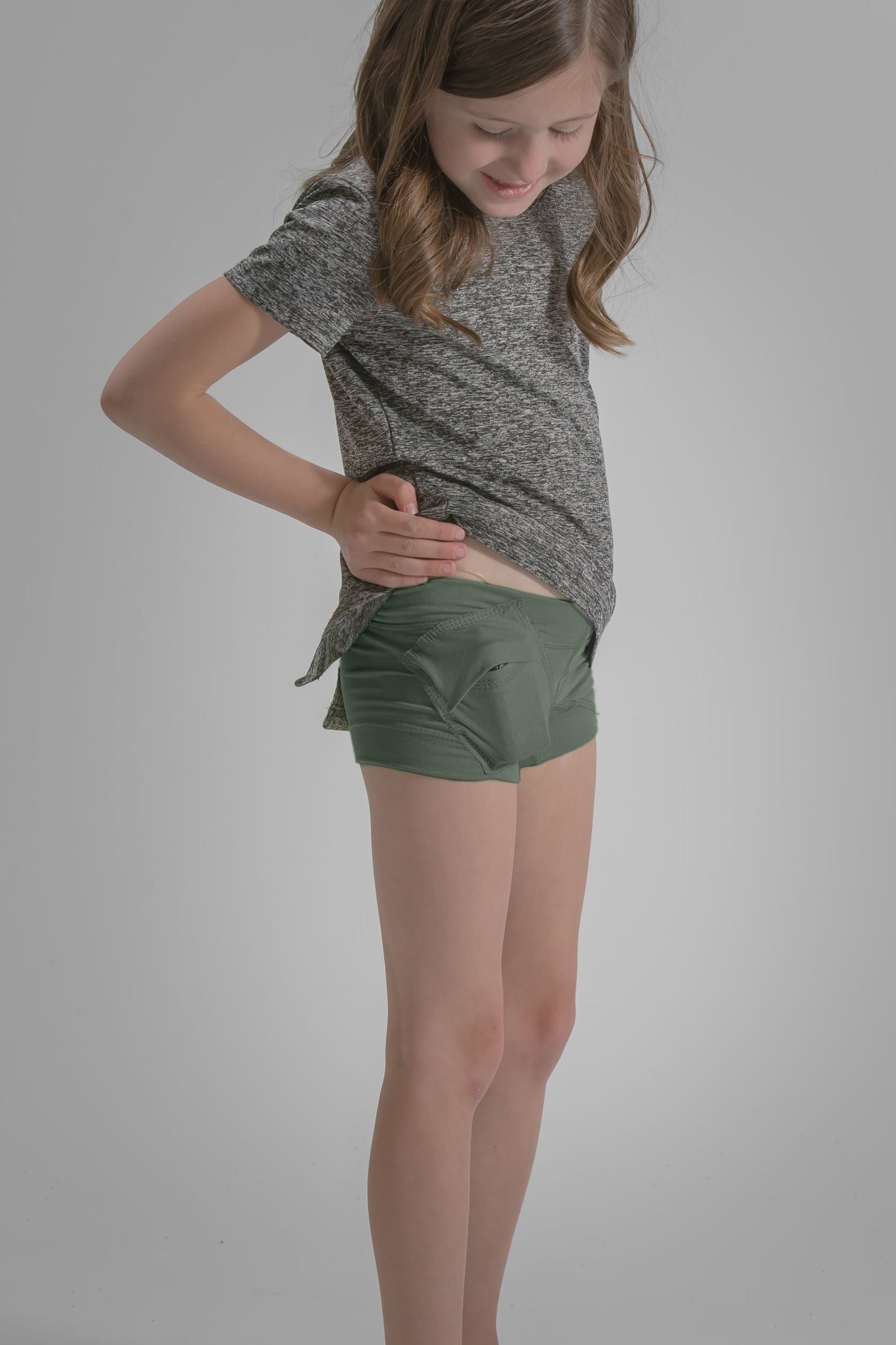 Girl's Everyday Stretch Underwear with Insulin Pump Pockets