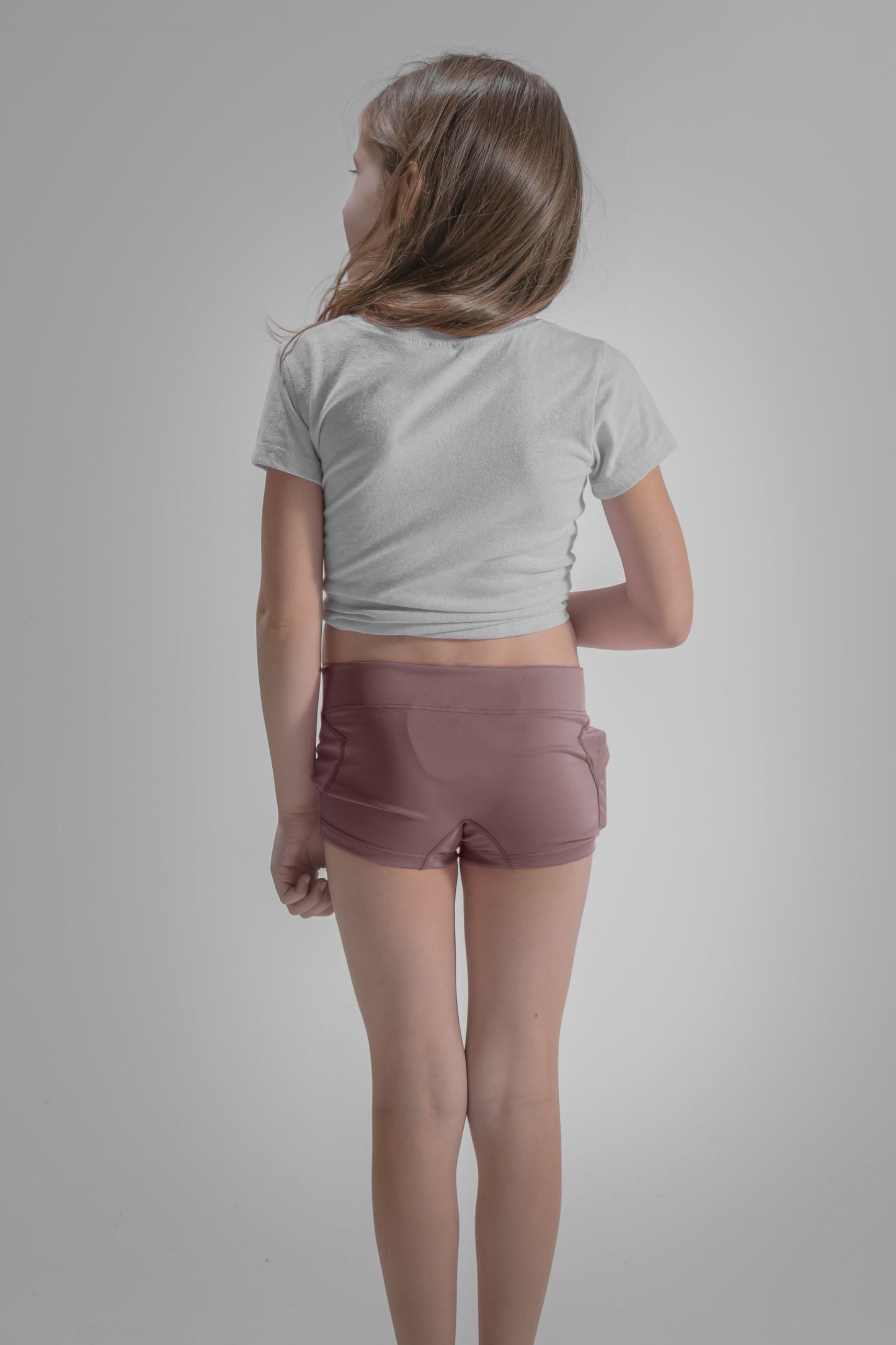 Girl's Activewear Boyshort Underwear with Insulin Pump Pockets