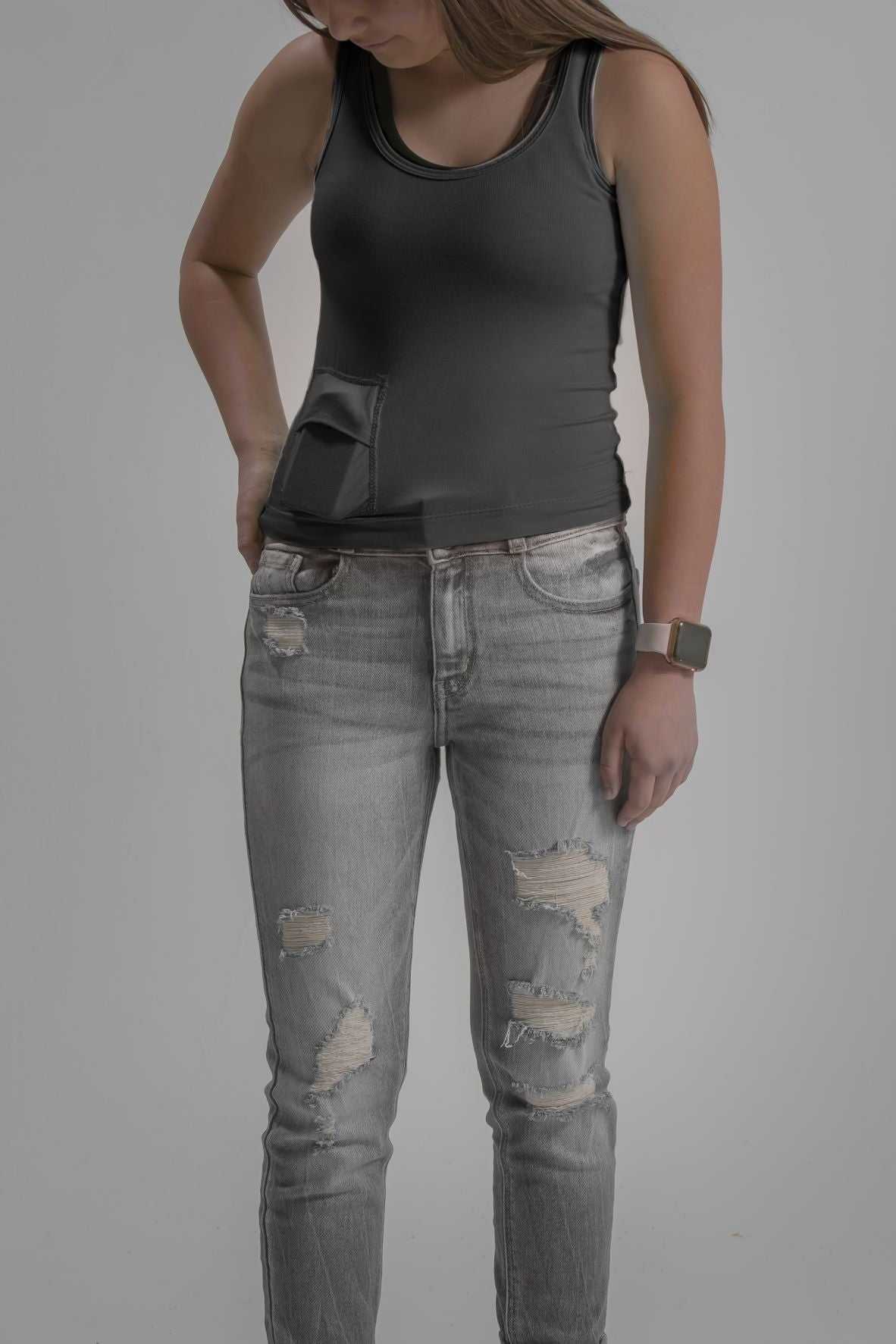 Women's Everyday Stretch Tank with Insulin Pump Pocket
