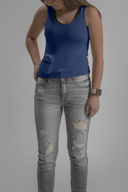 Women's Everyday Stretch Tank with Insulin Pump Pocket
