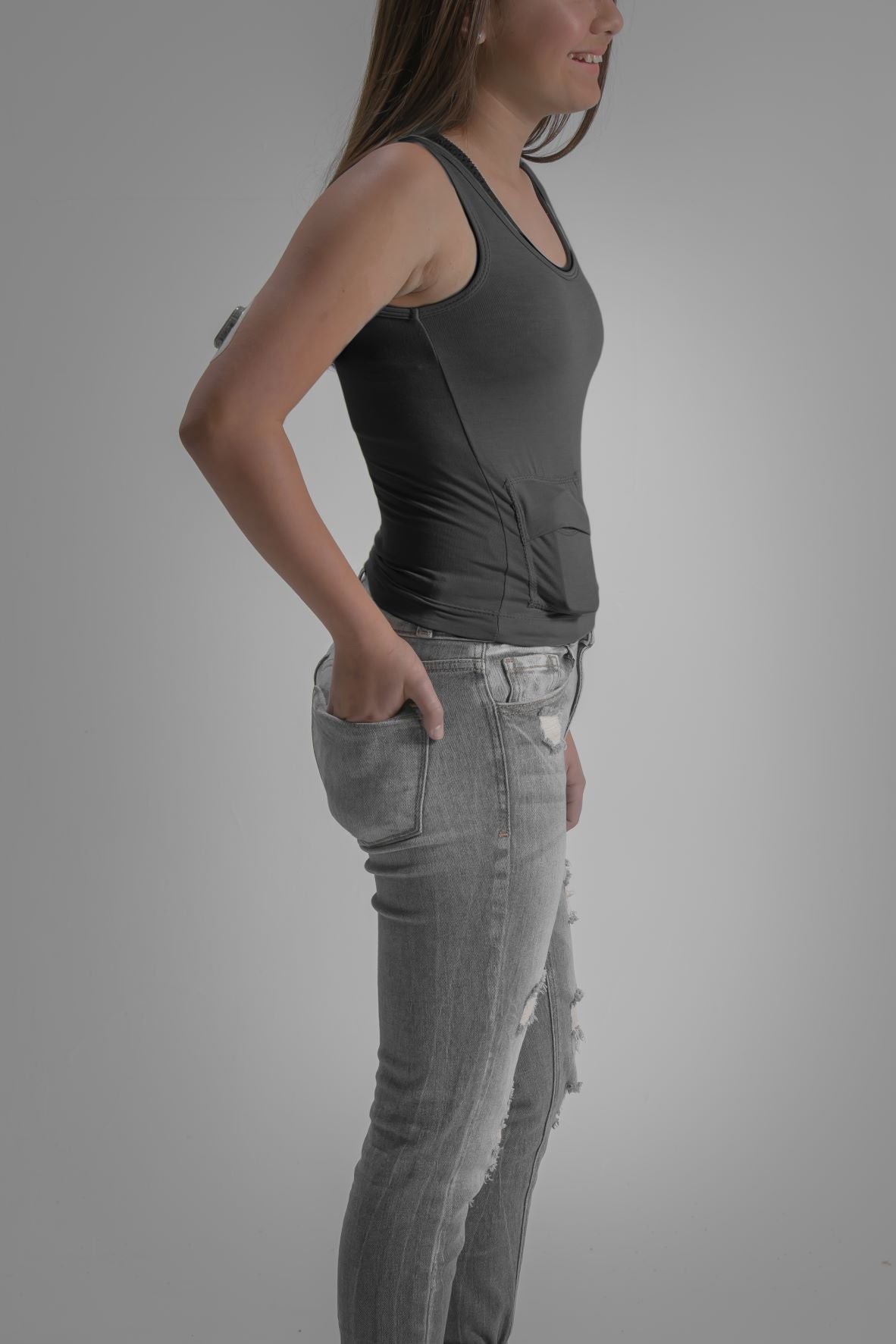 Women's Everyday Stretch Tank with Insulin Pump Pocket