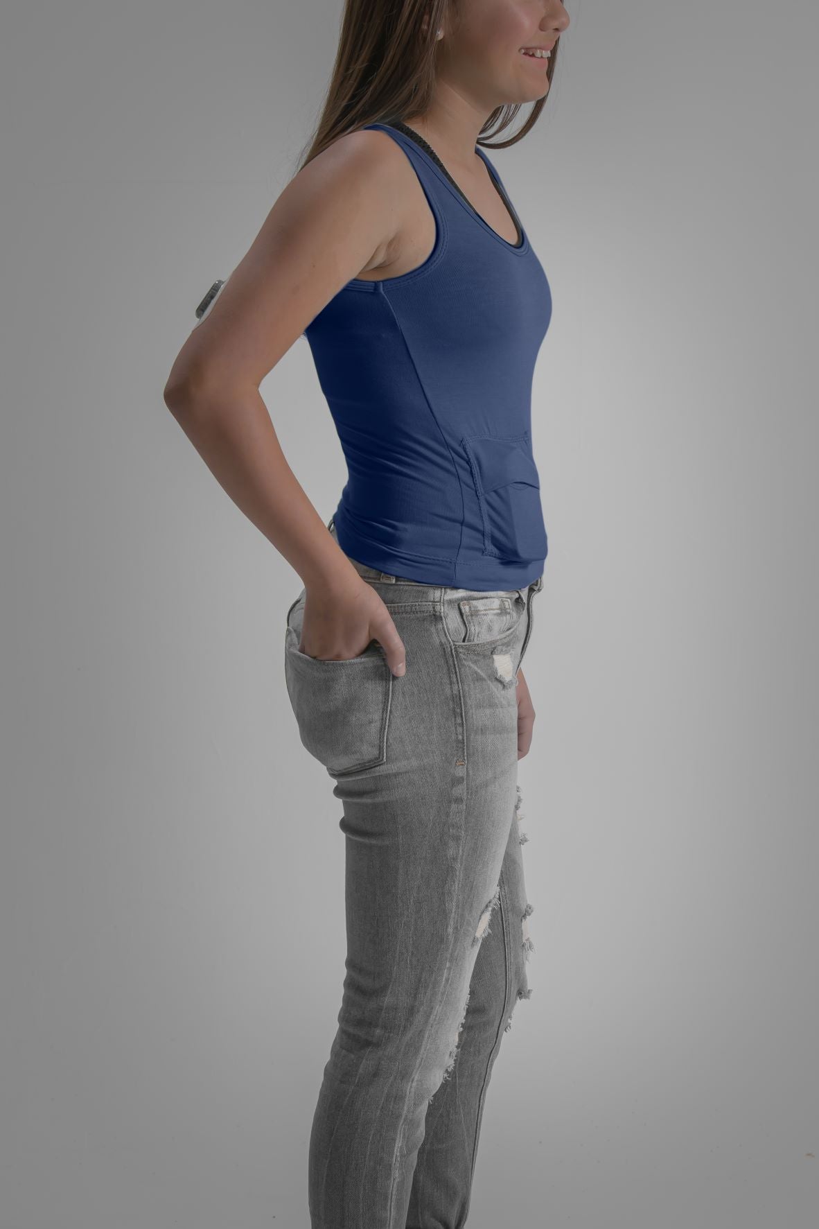 Women's Everyday Stretch Tank with Insulin Pump Pocket