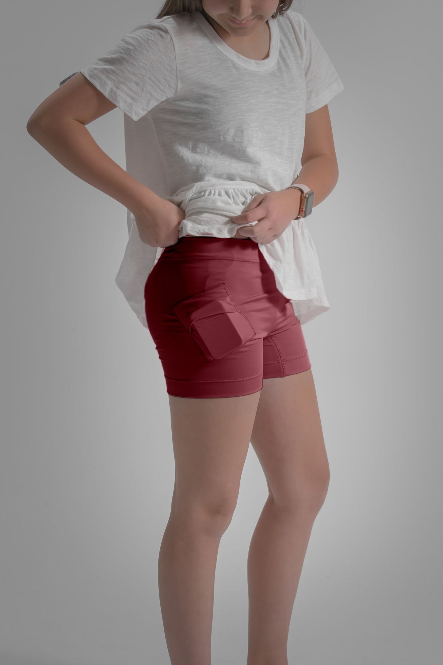 Women's Activewear Boyshort Underwear with Insulin Pump Pockets