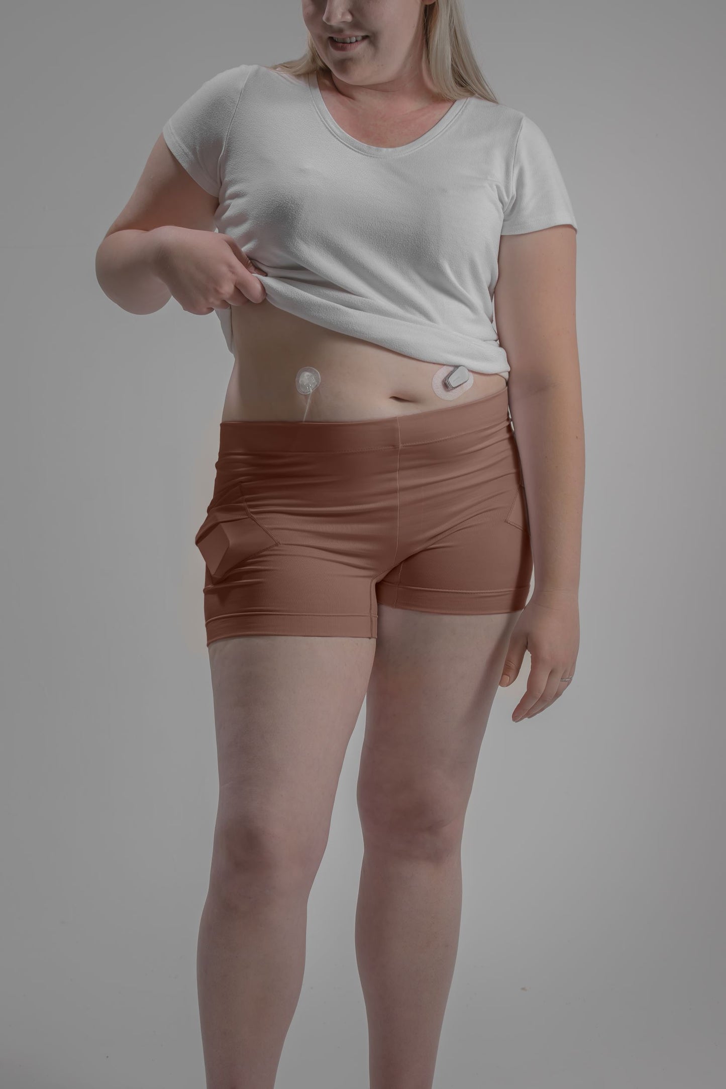 Women's Activewear Boyshort Underwear with Insulin Pump Pockets