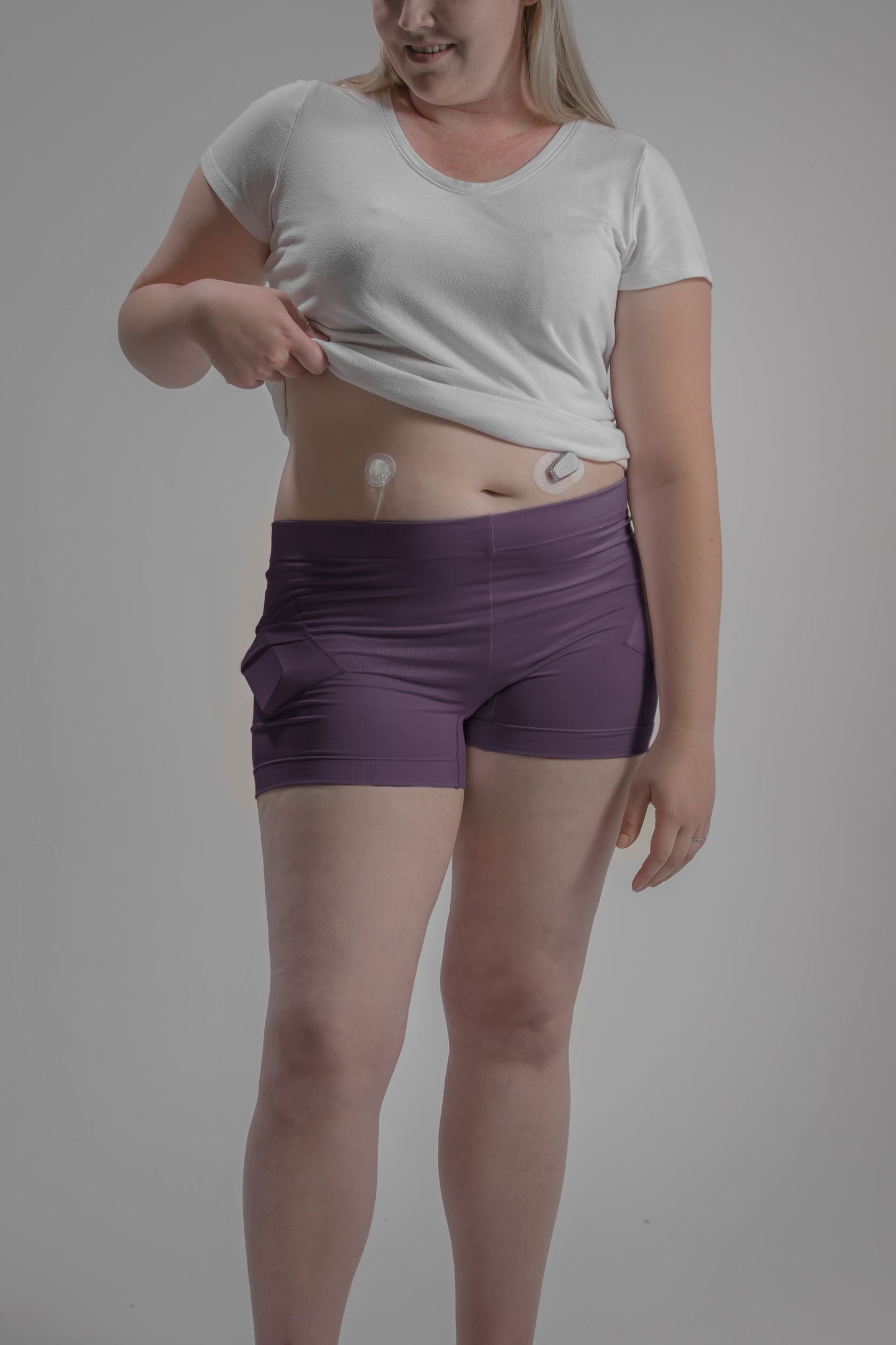 Women's Activewear Boyshort Underwear with Insulin Pump Pockets