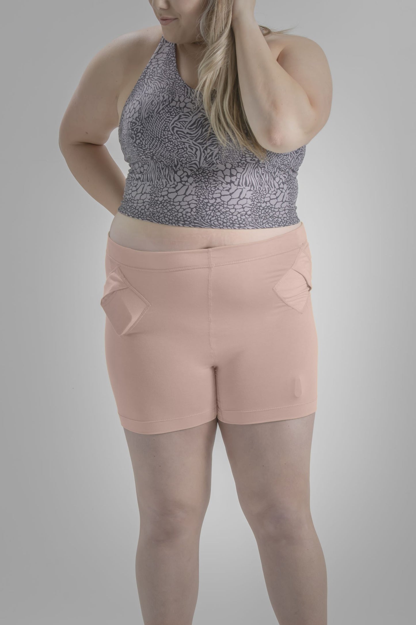 Women's Loungewear Boyshort Underwear with Insulin Pump Pockets
