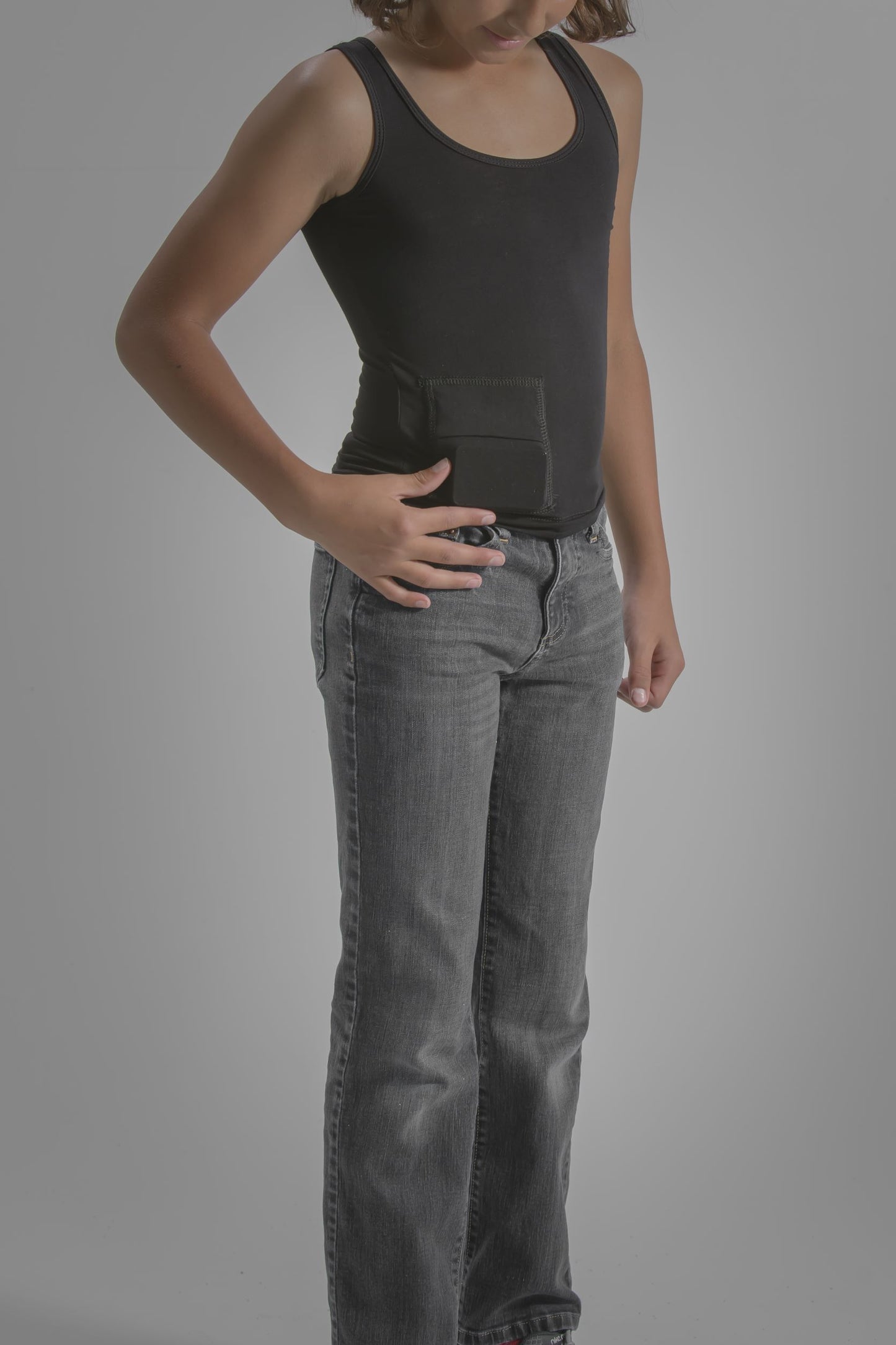 Youth Loungewear Scoop Tank with Insulin Pump Pocket
