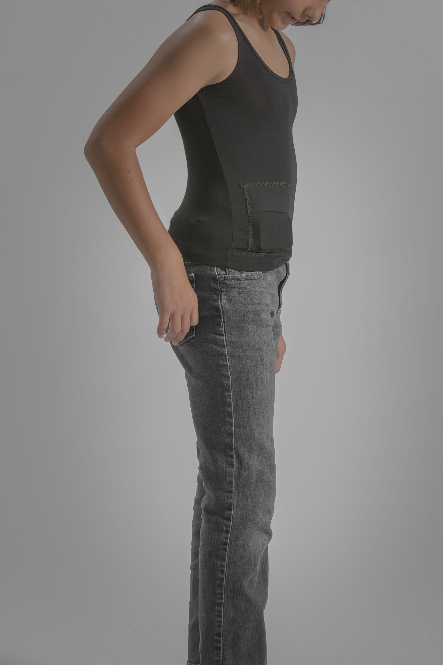 Youth Loungewear Scoop Tank with Insulin Pump Pocket