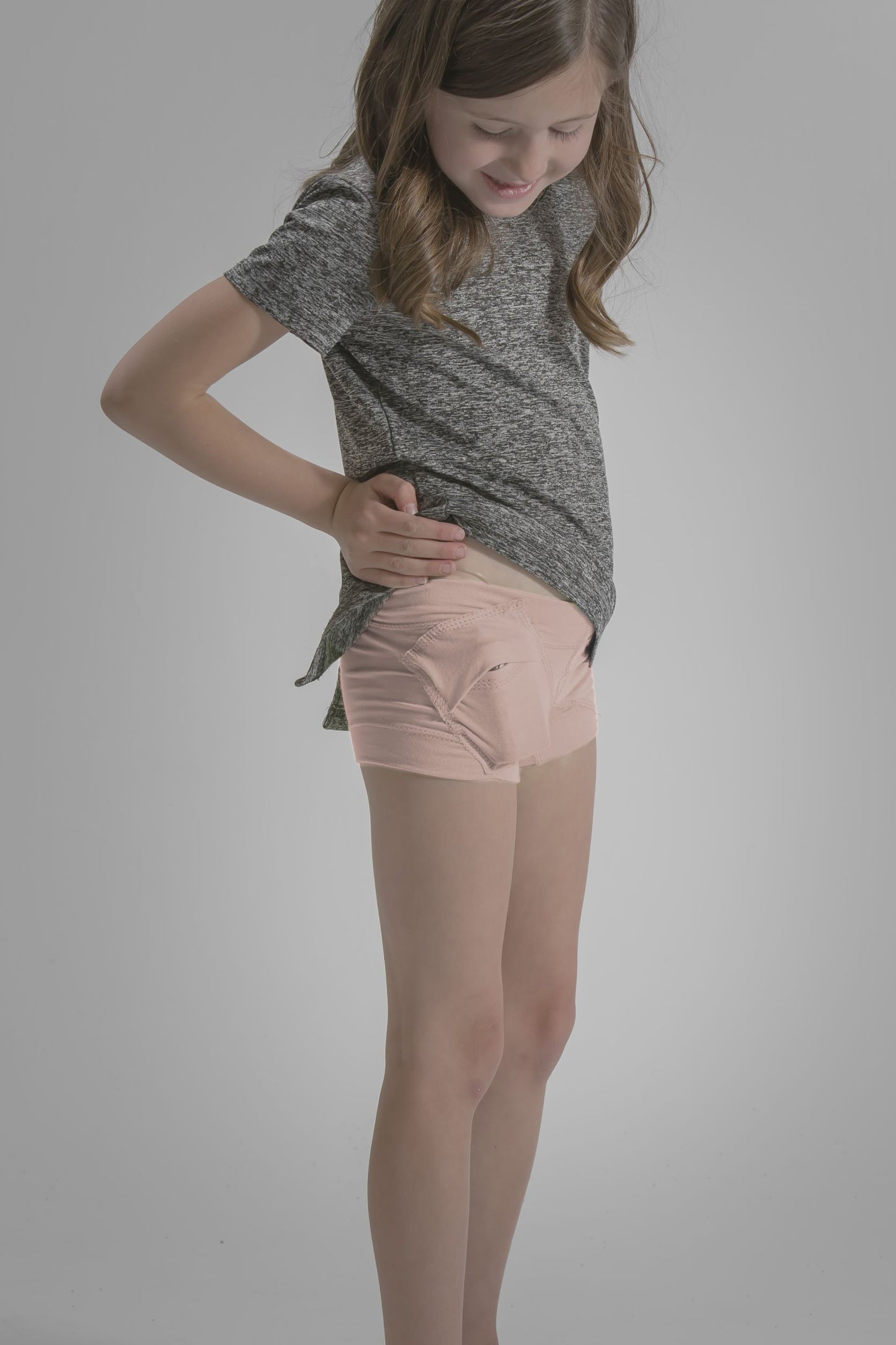 Girl's Loungewear Boyshort Underwear with Insulin Pump Pockets