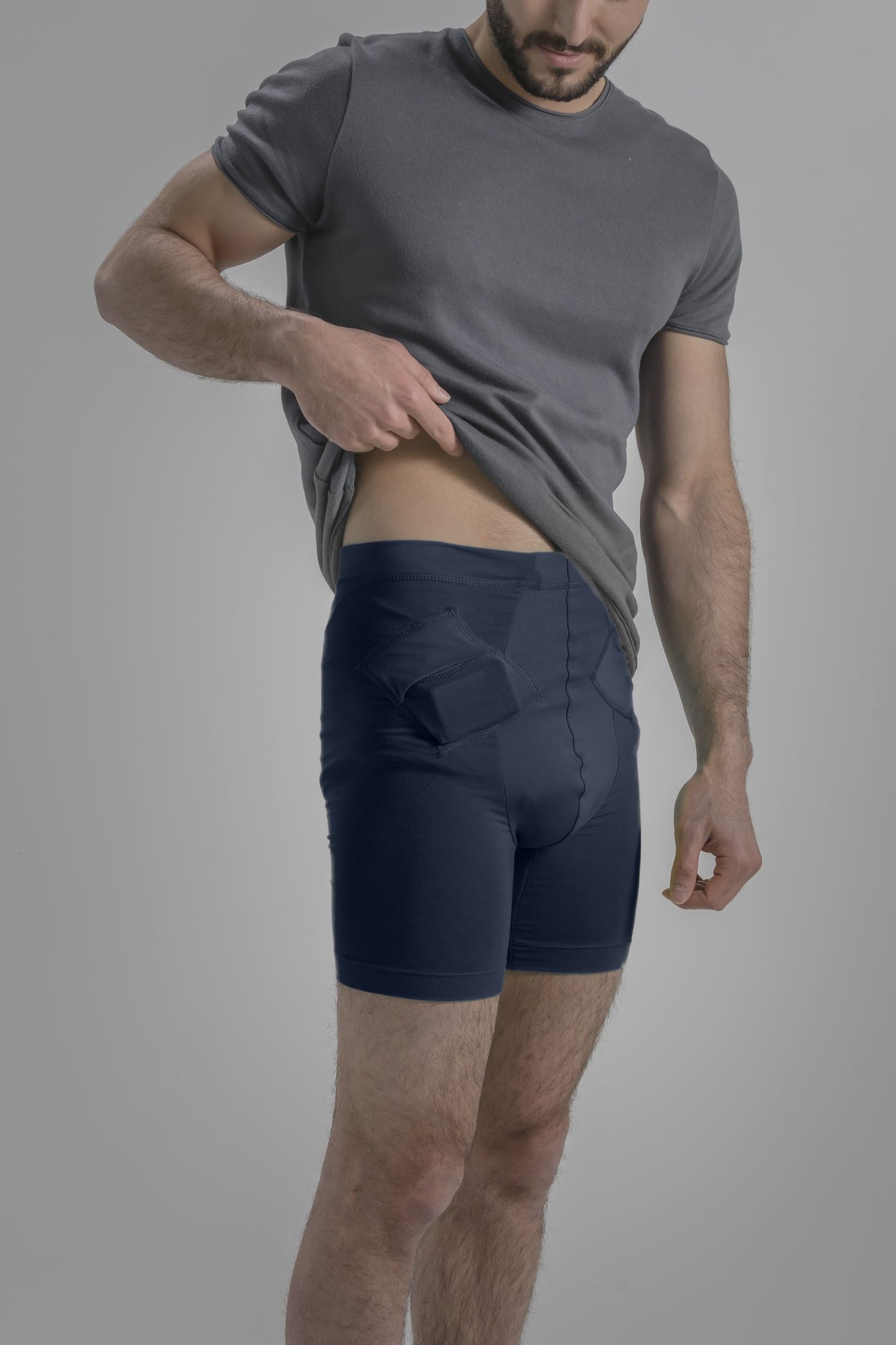 Men's Activewear Boxer Briefs with Insulin Pump Pockets