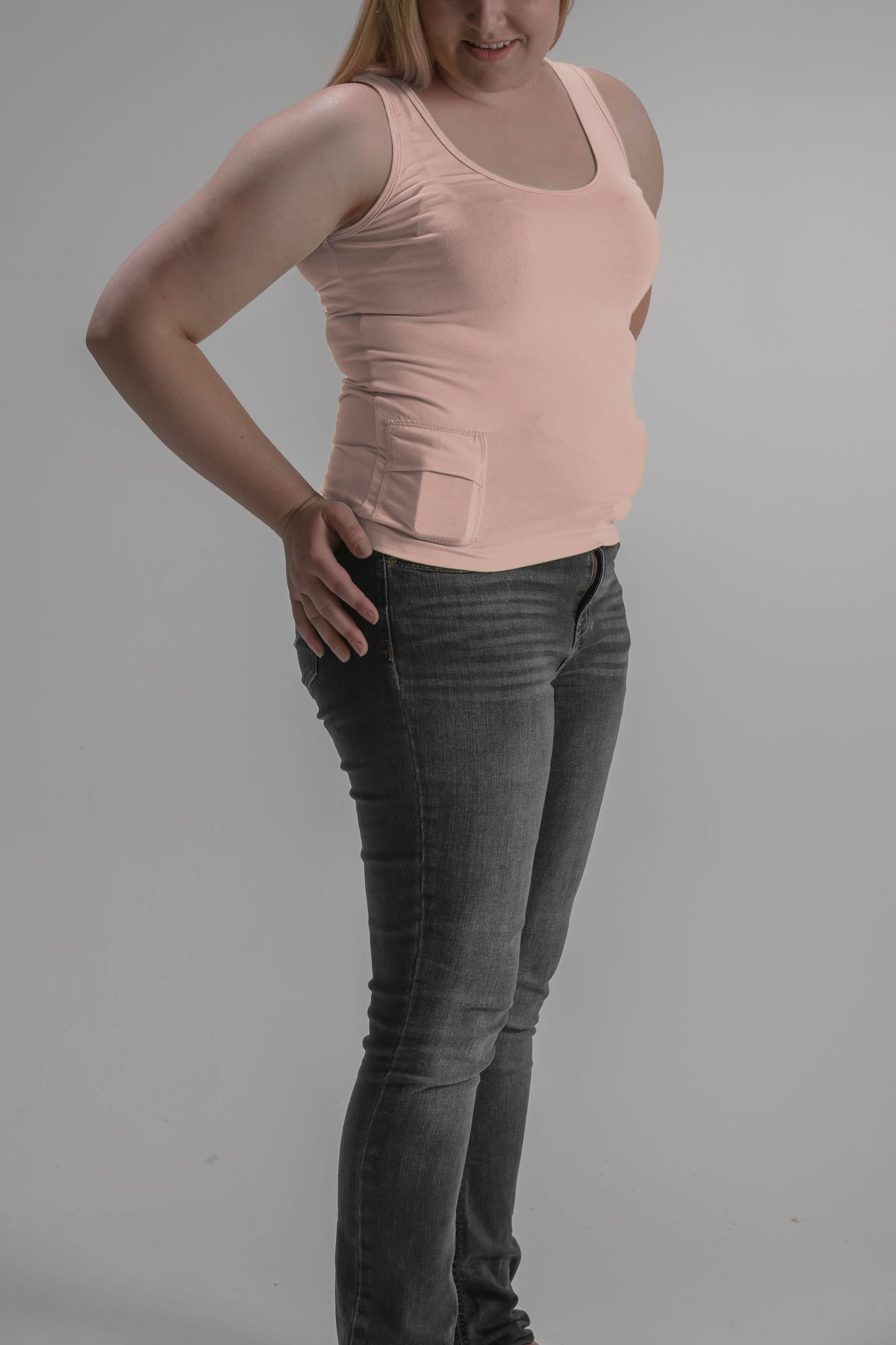 Women's Loungewear Scoop Neck Tank with Insulin Pump Pocket