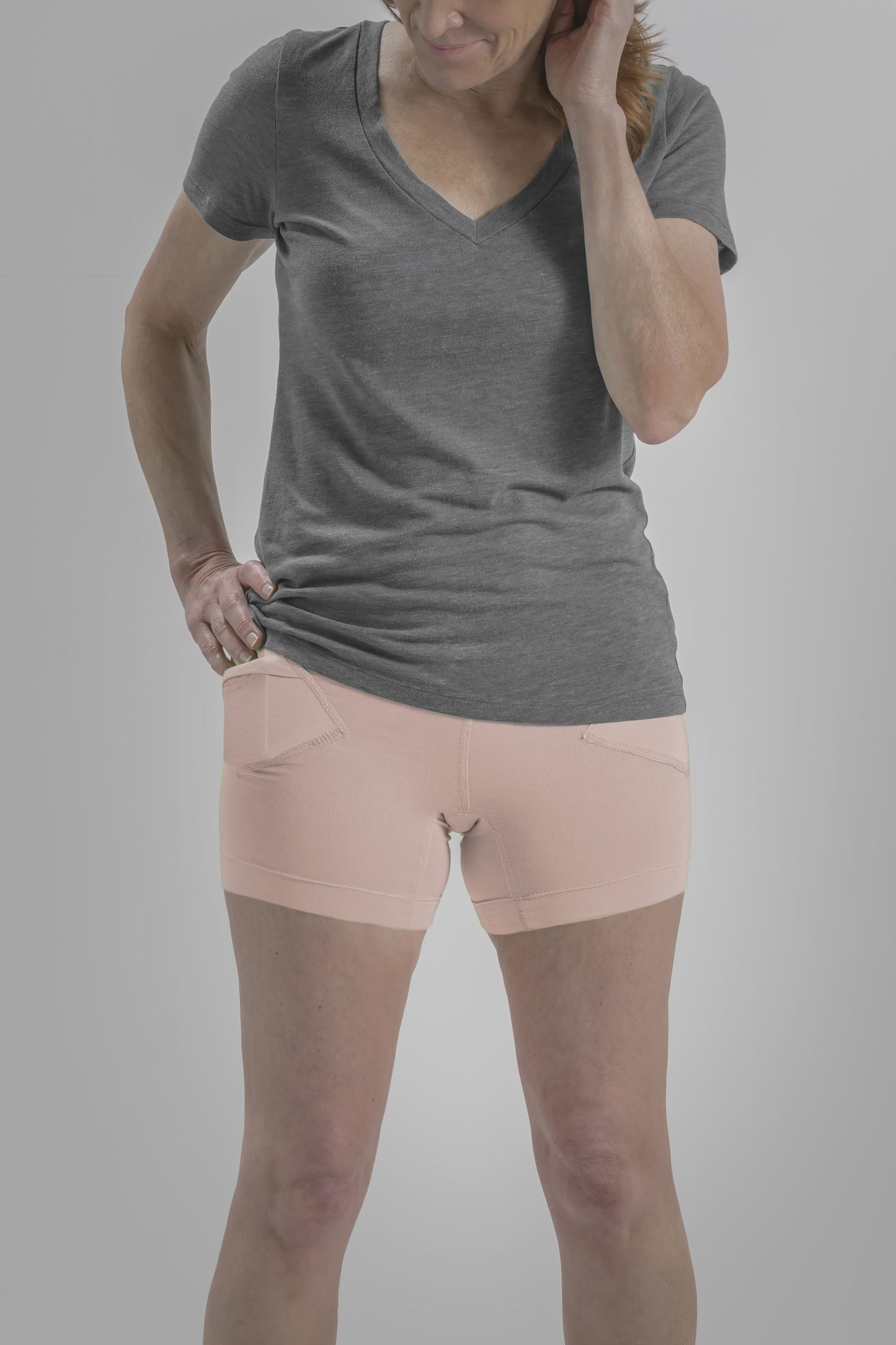 Women's Loungewear Boyshort Underwear with Insulin Pump Pockets