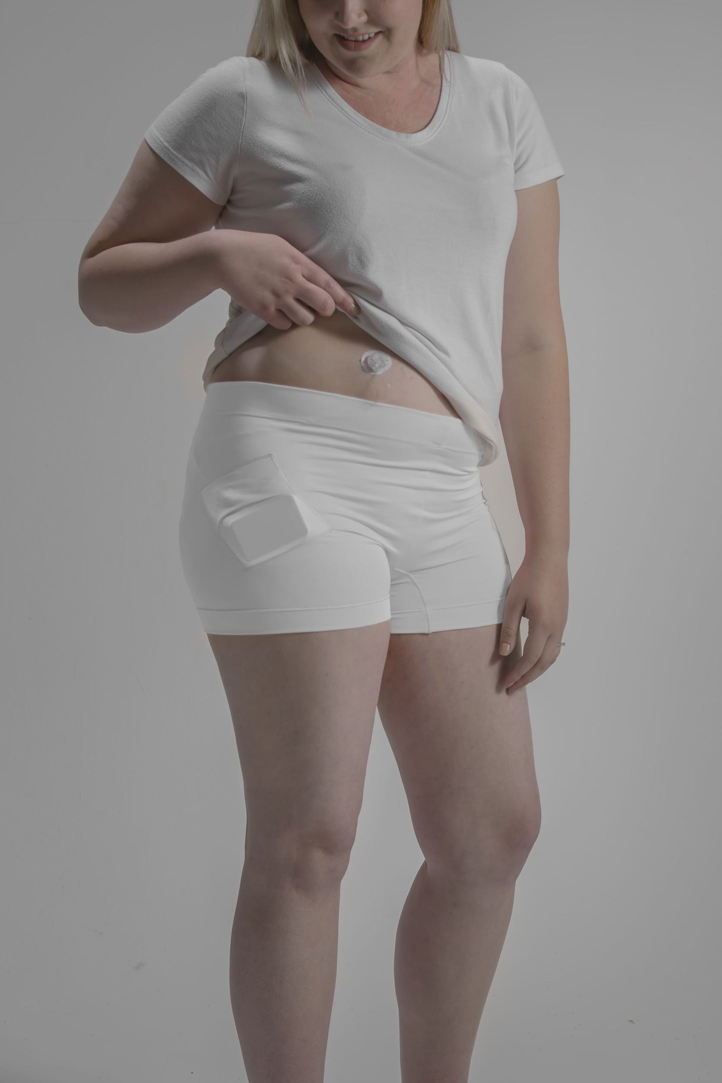 Women's Activewear Boyshort Underwear with Insulin Pump Pockets